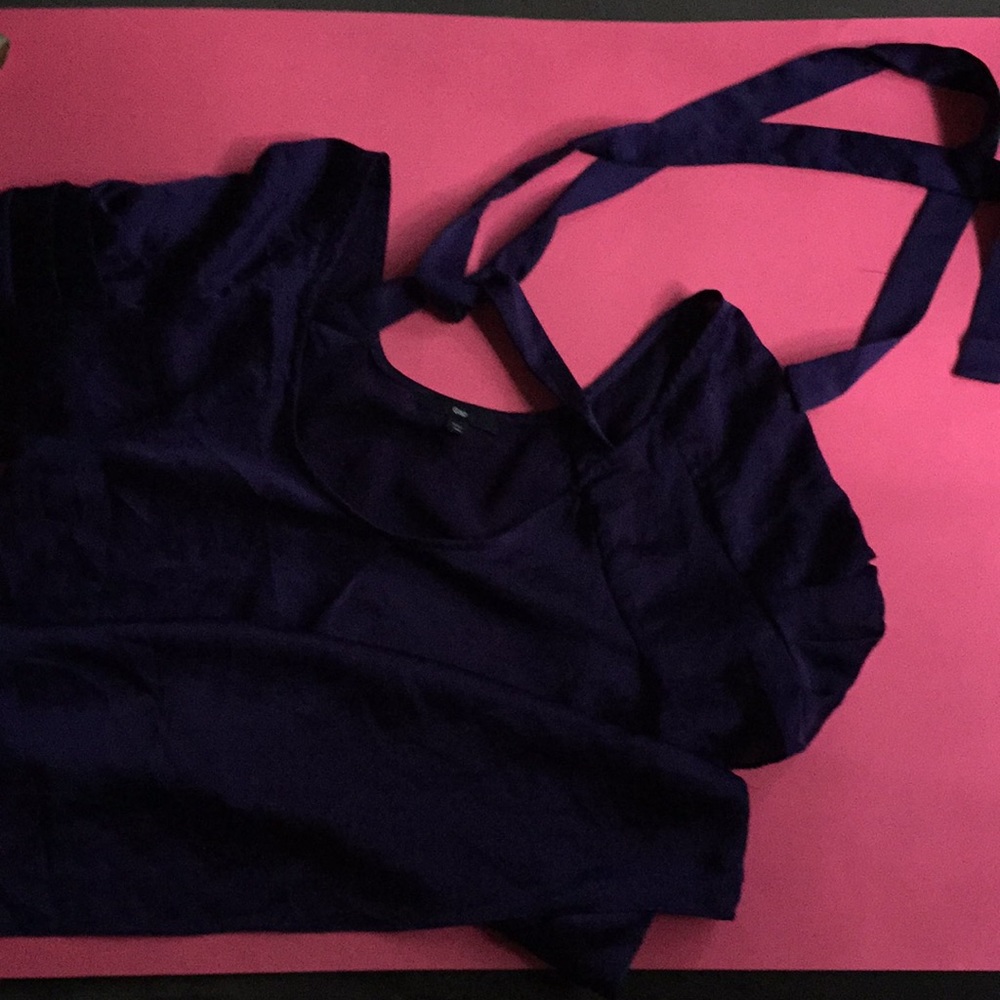 Vibrant purple Gap blouse